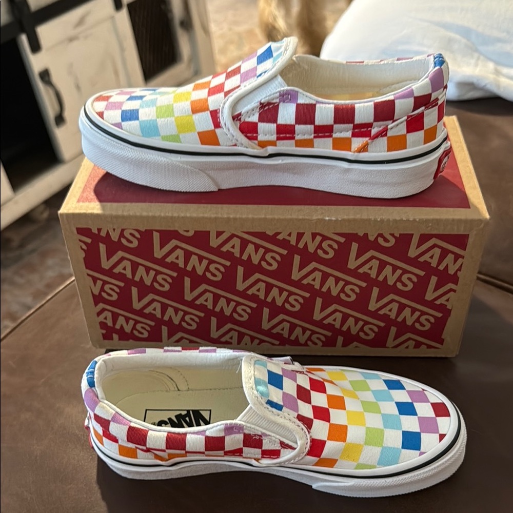 Vans Red and Orange Sneakers Classic Low-Top Style